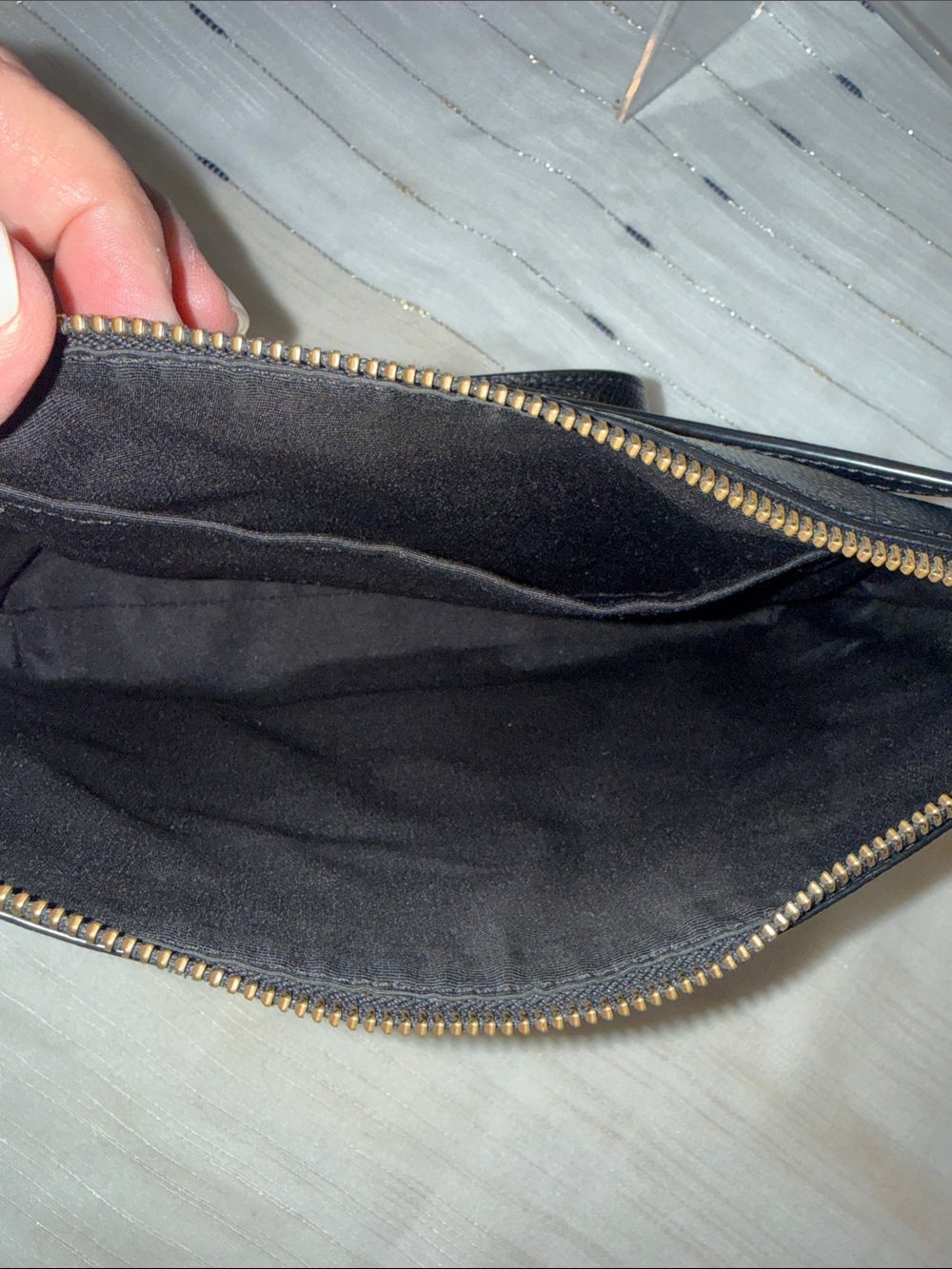 Coach Black Leather Crossbody with Gold Hardware - Picture 6 of 9